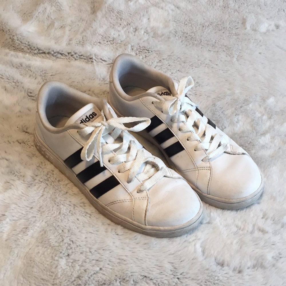 White adidas sneakers
